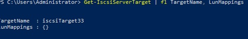 Get-IscsiServerTarget | 