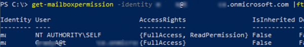 get-mailboxpermission - check mailbox permissions using powershell
