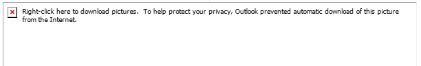Outlook prevented automatic download of this picture from the Internet