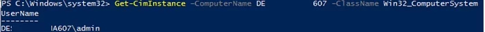 Get-CimInstance - see currently logged in users 