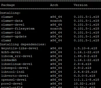 install clamav rpm in linux