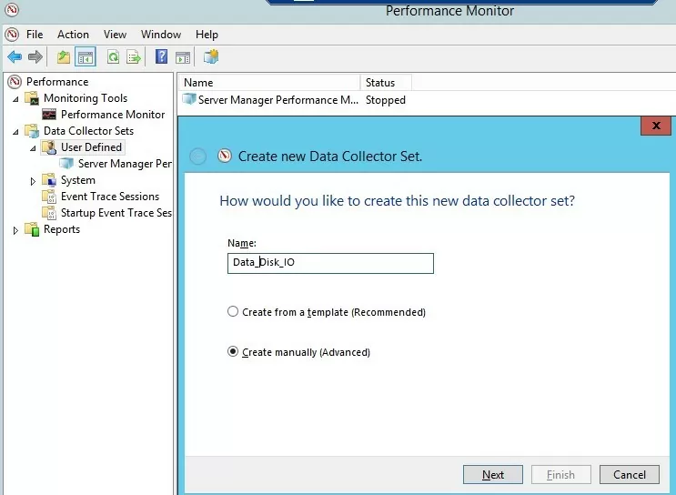 perfmon measure disk / storage performance windows