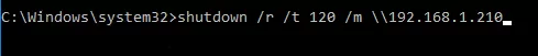 shutdown remote windows host