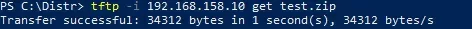 tftp command to download file