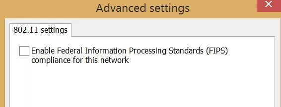 win10 wifi settings enable FIPS