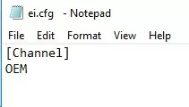 windows iso image: ei.cfg file change channel to oem